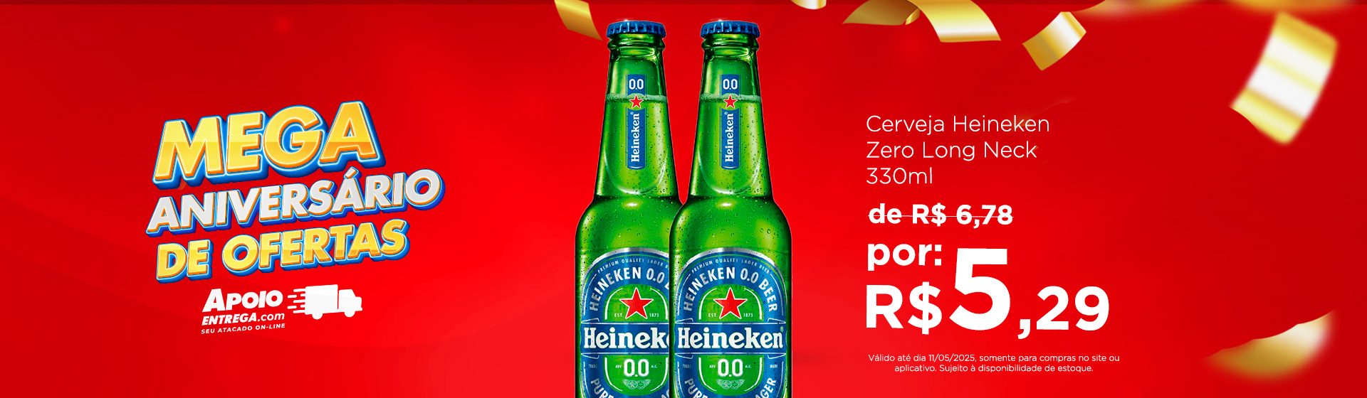 Heineken Long 330ml 5 á 11/5